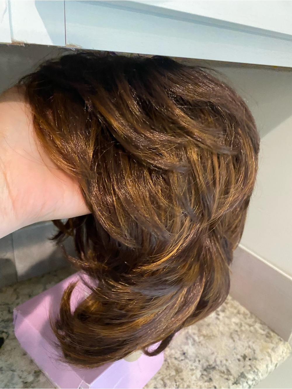 New Paula Young Wig Layered Chantal Brown W/highlights Color SF12-28